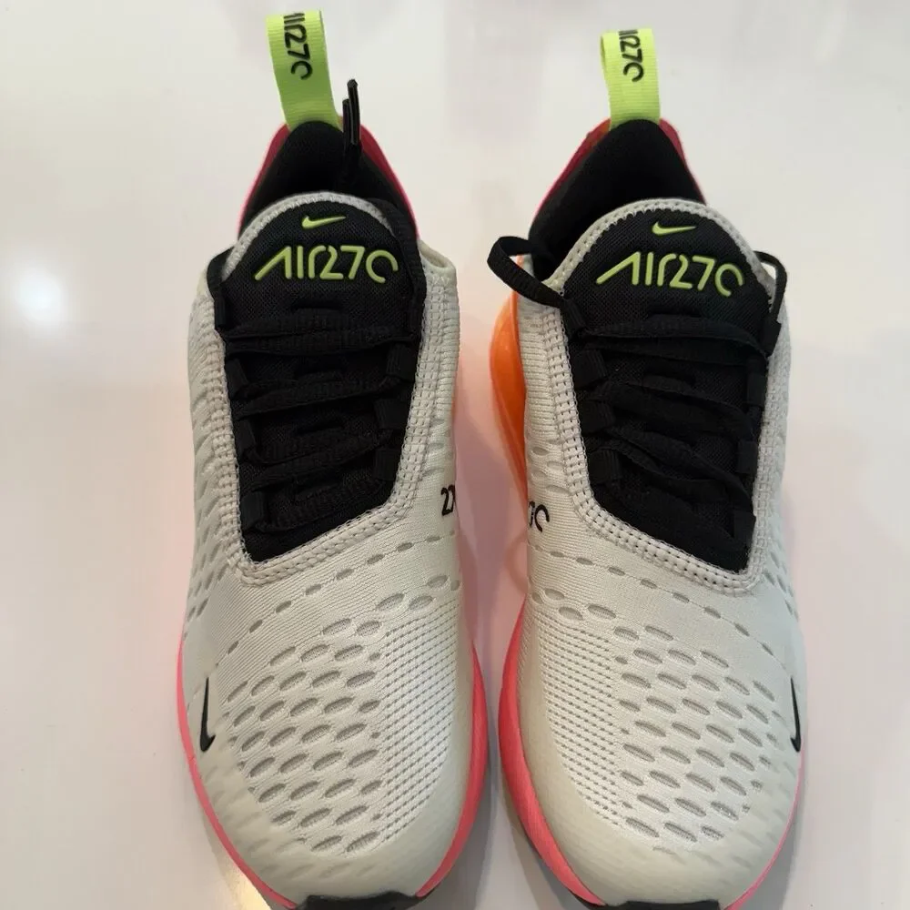 Nike Air Max 270 Summit White Sunset Pulse W Size 5 Brand New fast Shipping - Picture 3 of 9